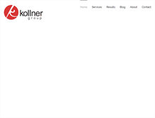 Tablet Screenshot of kollnergroup.com